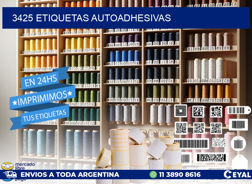 3425 ETIQUETAS AUTOADHESIVAS