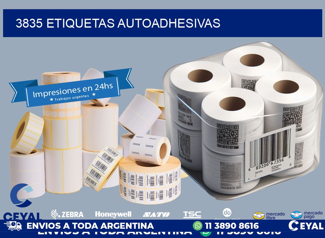 3835 ETIQUETAS AUTOADHESIVAS