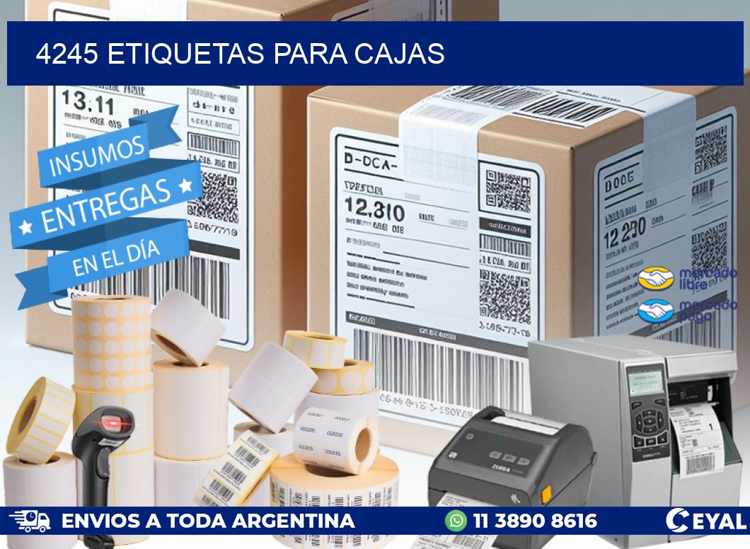 4245 ETIQUETAS PARA CAJAS