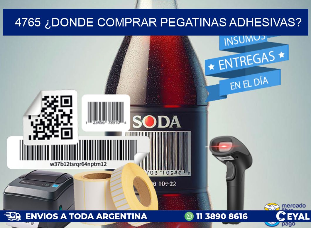 4765 ¿DONDE COMPRAR PEGATINAS ADHESIVAS?