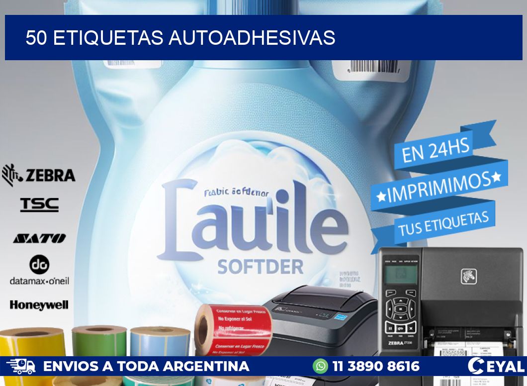 50 ETIQUETAS AUTOADHESIVAS