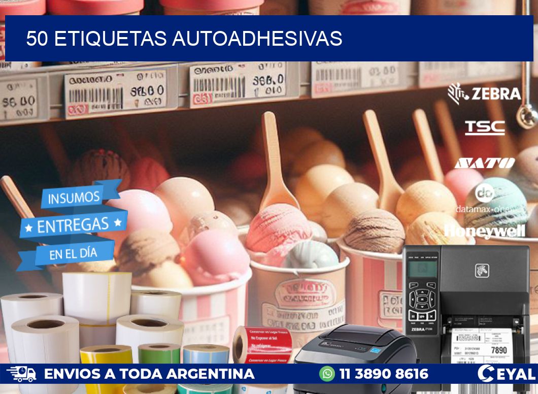 50 ETIQUETAS AUTOADHESIVAS