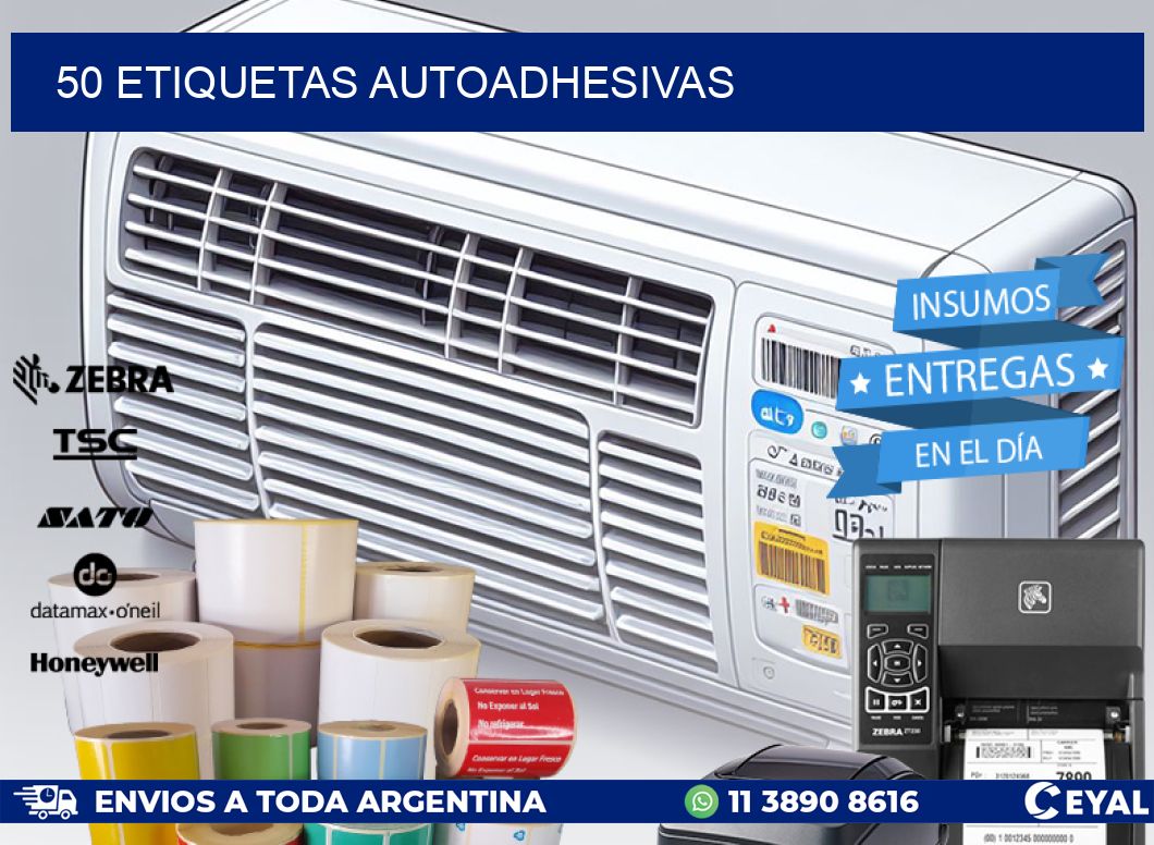 50 ETIQUETAS AUTOADHESIVAS