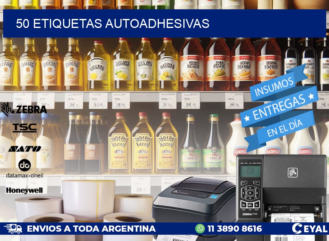 50 ETIQUETAS AUTOADHESIVAS