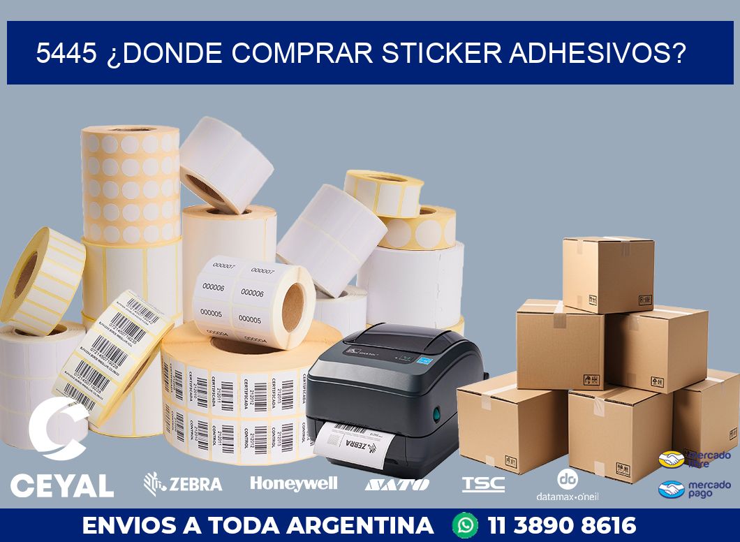 5445 ¿DONDE COMPRAR STICKER ADHESIVOS?
