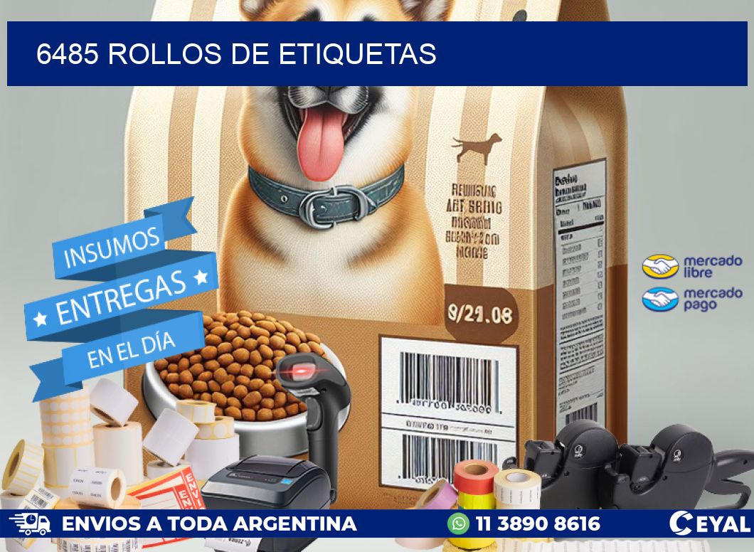 6485 ROLLOS DE ETIQUETAS