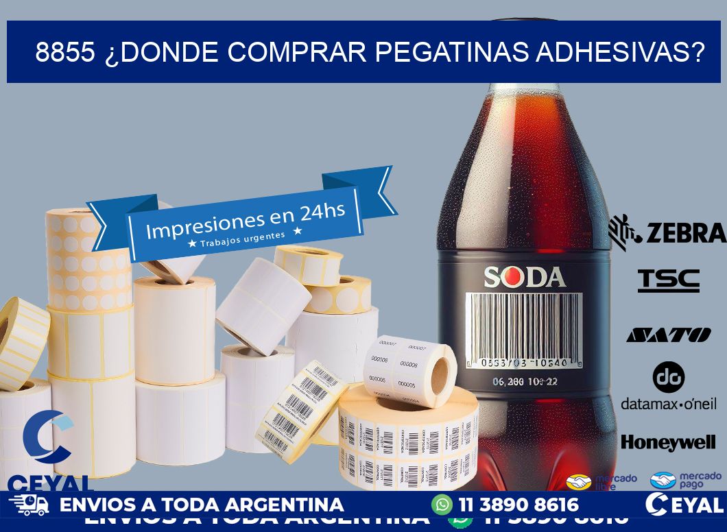 8855 ¿DONDE COMPRAR PEGATINAS ADHESIVAS?