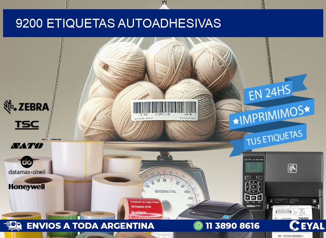 9200 ETIQUETAS AUTOADHESIVAS