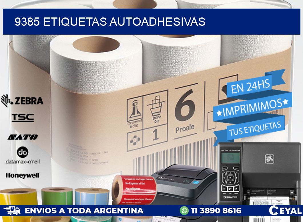 9385 ETIQUETAS AUTOADHESIVAS