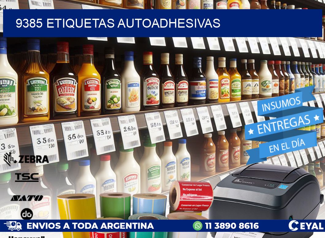 9385 ETIQUETAS AUTOADHESIVAS