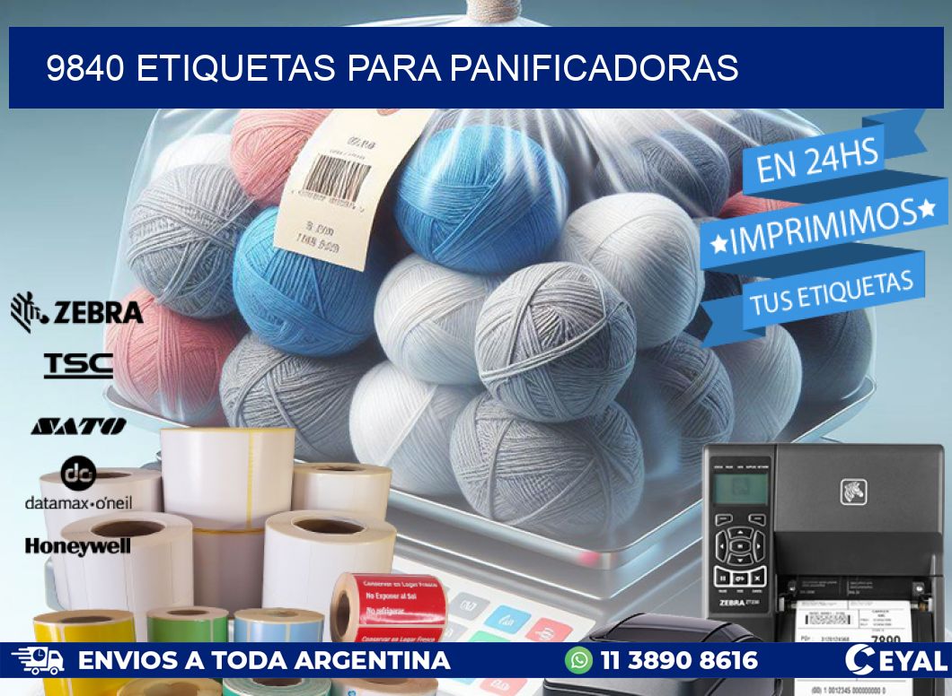 9840 ETIQUETAS PARA PANIFICADORAS