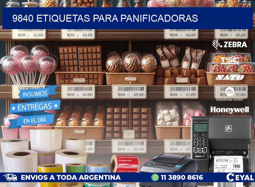 9840 ETIQUETAS PARA PANIFICADORAS