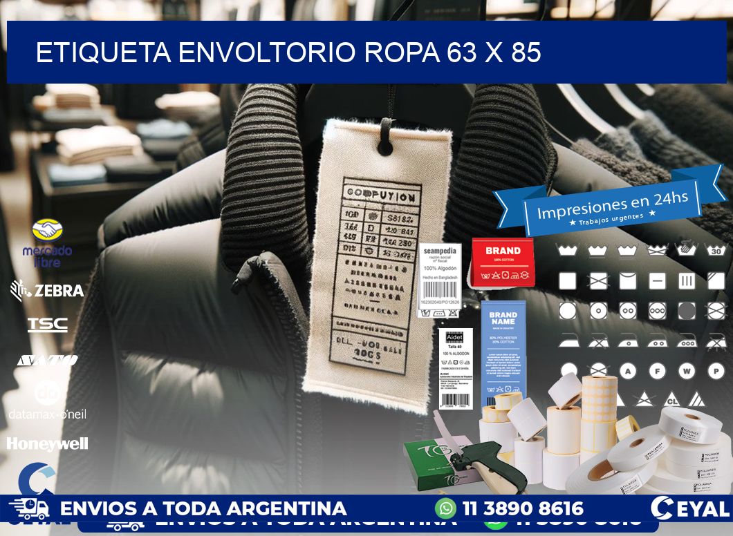 ETIQUETA ENVOLTORIO ROPA 63 x 85