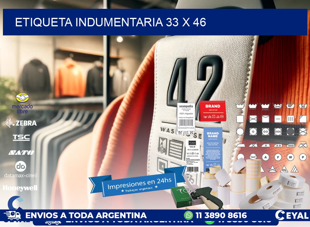 ETIQUETA INDUMENTARIA 33 x 46