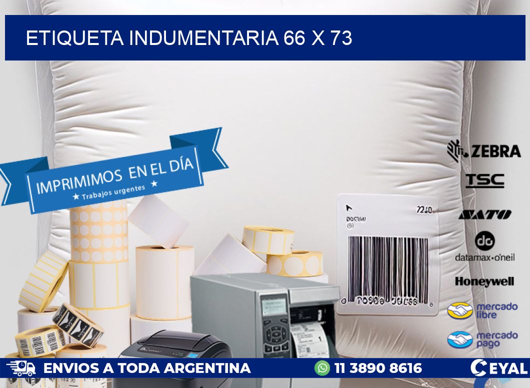 ETIQUETA INDUMENTARIA 66 x 73