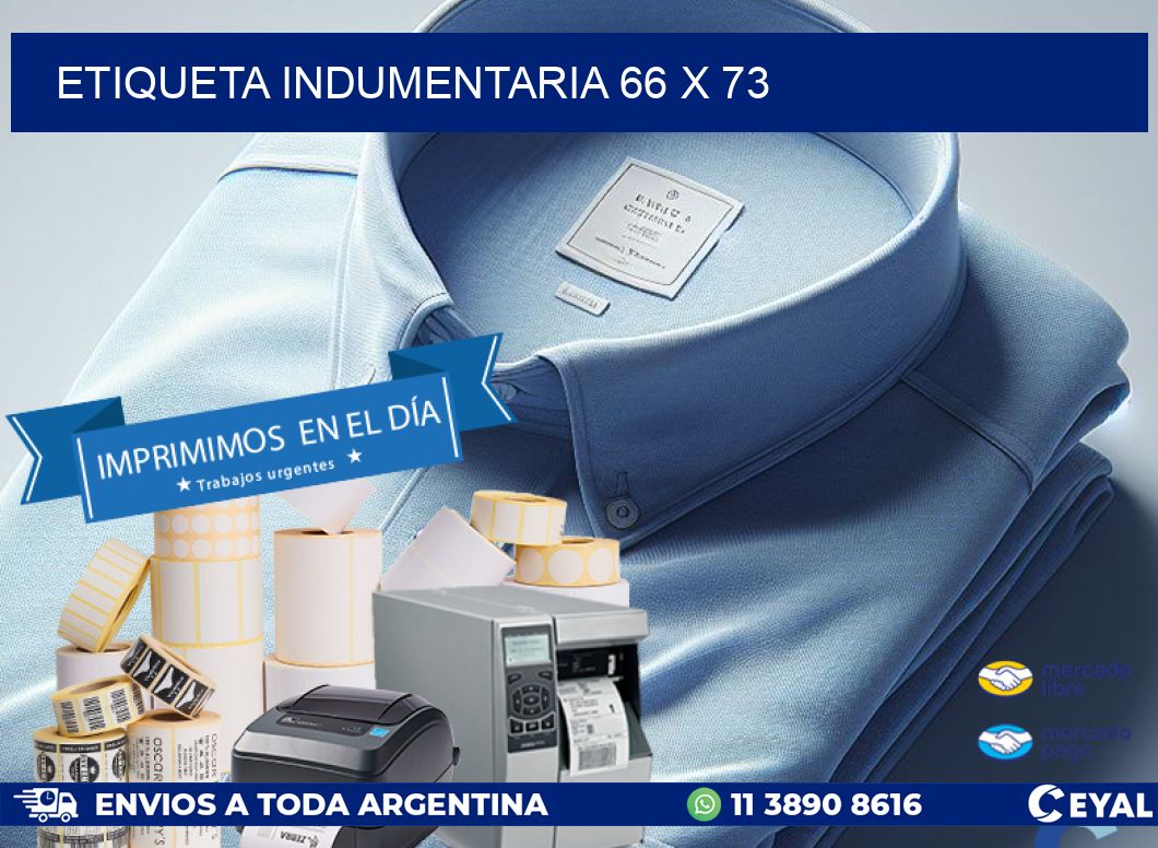ETIQUETA INDUMENTARIA 66 x 73