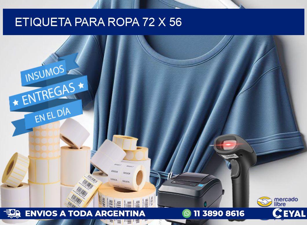 ETIQUETA PARA ROPA 72 x 56