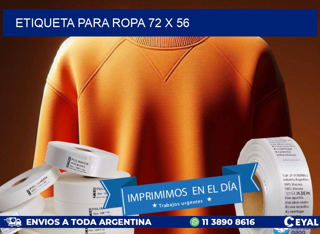 ETIQUETA PARA ROPA 72 x 56