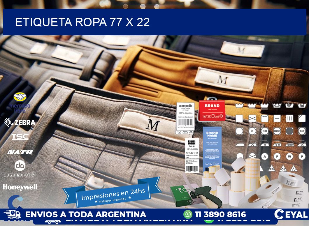ETIQUETA ROPA 77 x 22