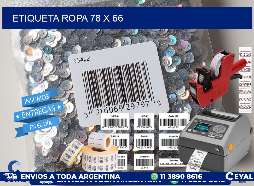 ETIQUETA ROPA 78 x 66