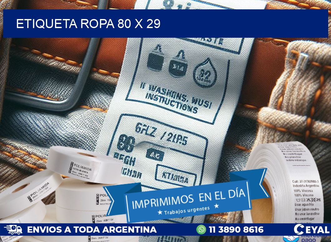 ETIQUETA ROPA 80 x 29