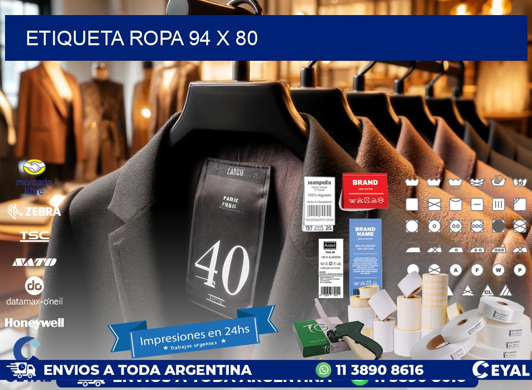 ETIQUETA ROPA 94 x 80