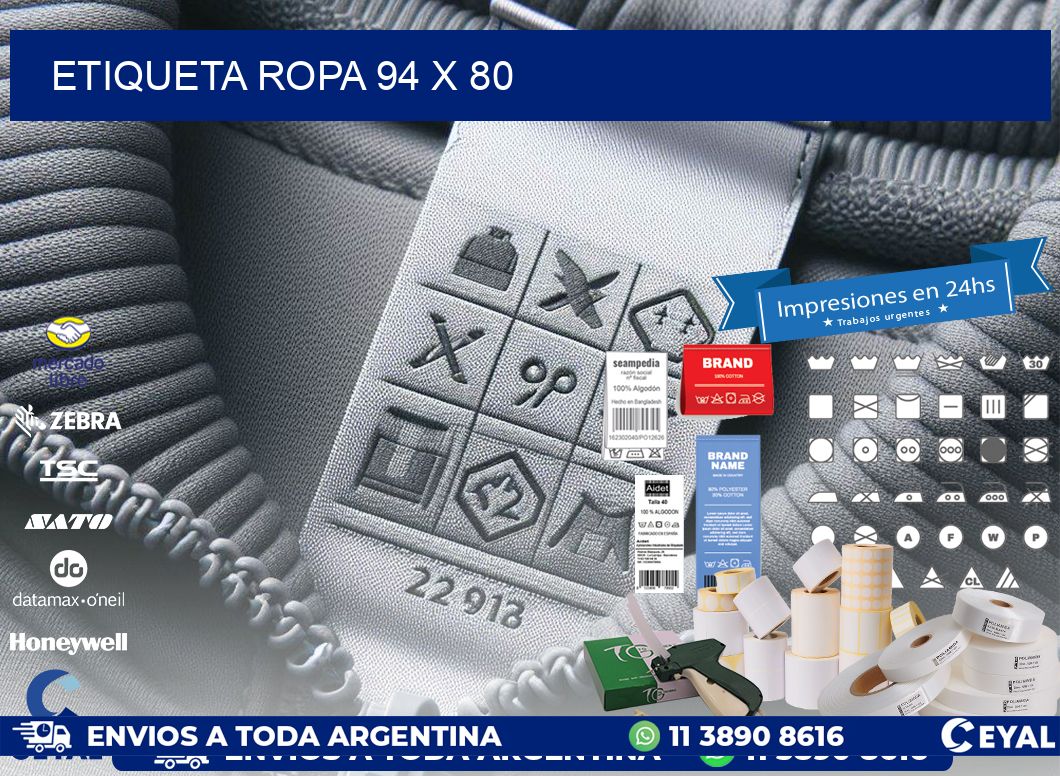 ETIQUETA ROPA 94 x 80