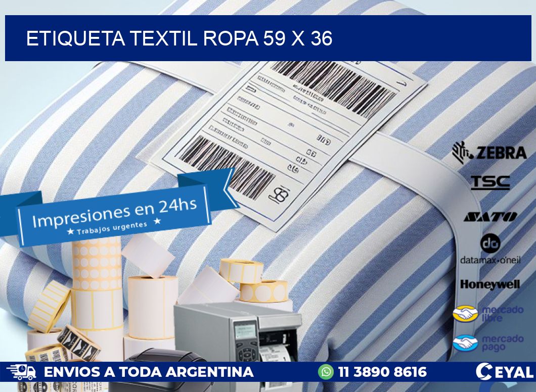 ETIQUETA TEXTIL ROPA 59 x 36