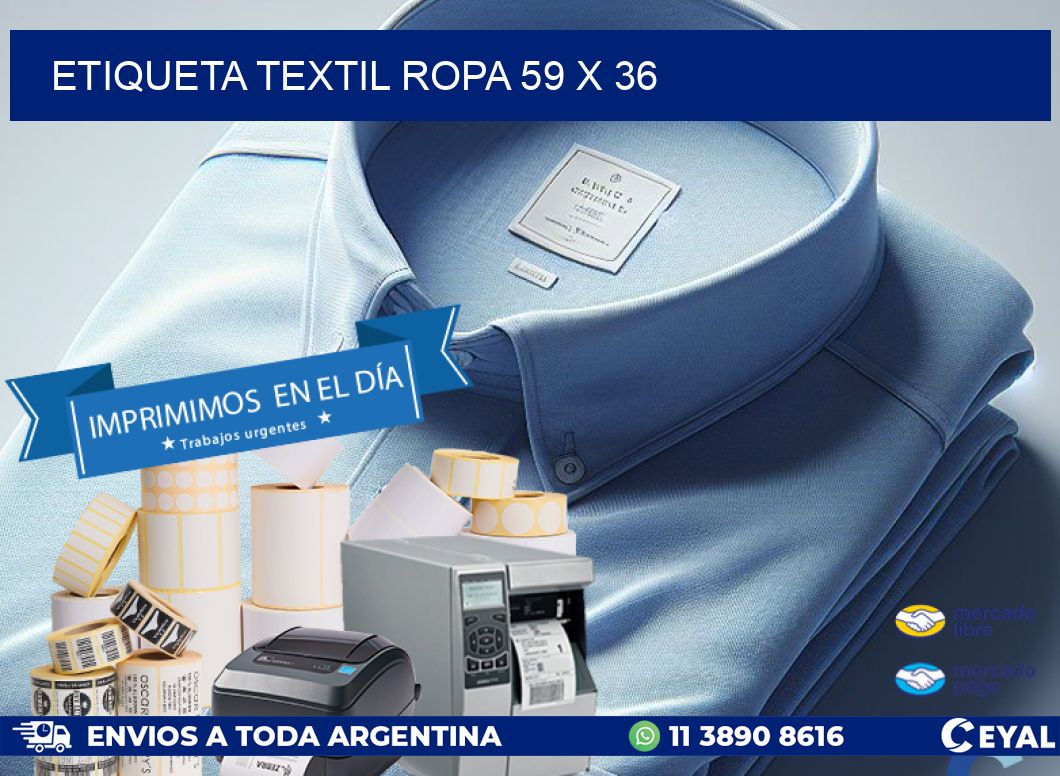 ETIQUETA TEXTIL ROPA 59 x 36