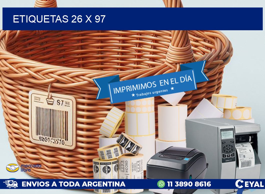 ETIQUETAS 26 x 97