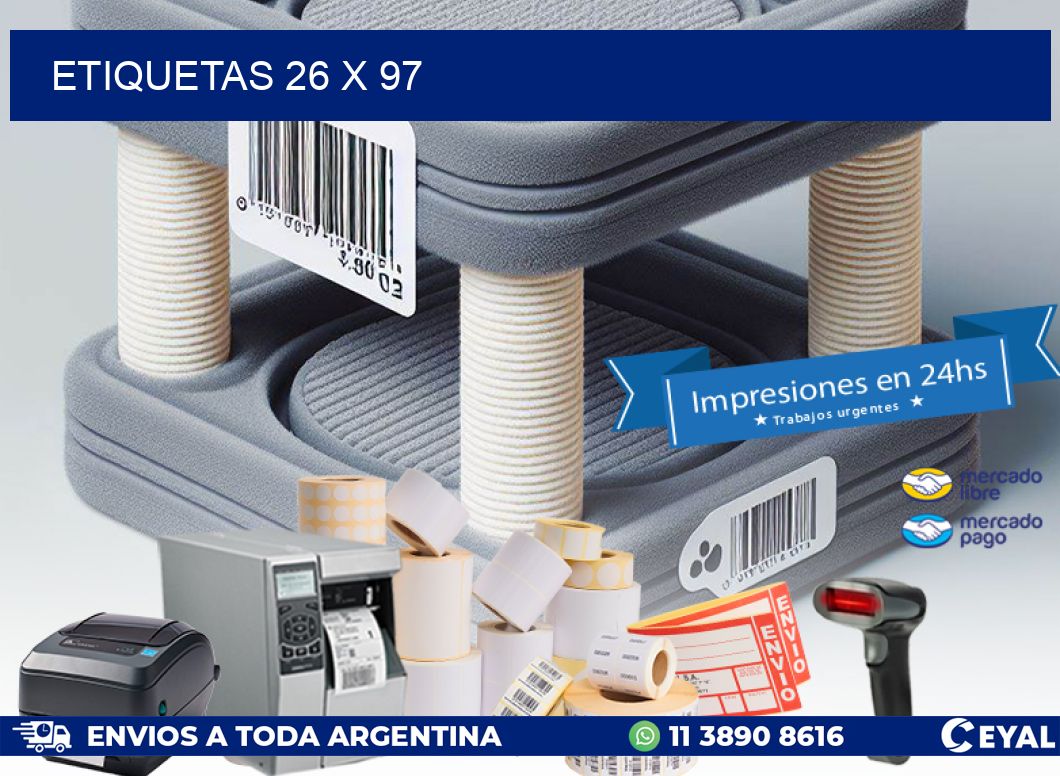 ETIQUETAS 26 x 97