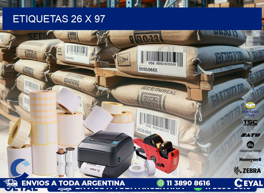 ETIQUETAS 26 x 97