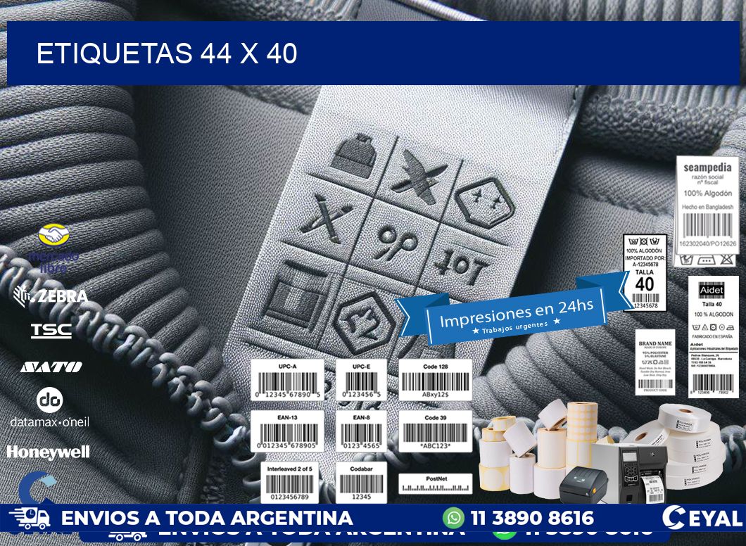 ETIQUETAS 44 x 40