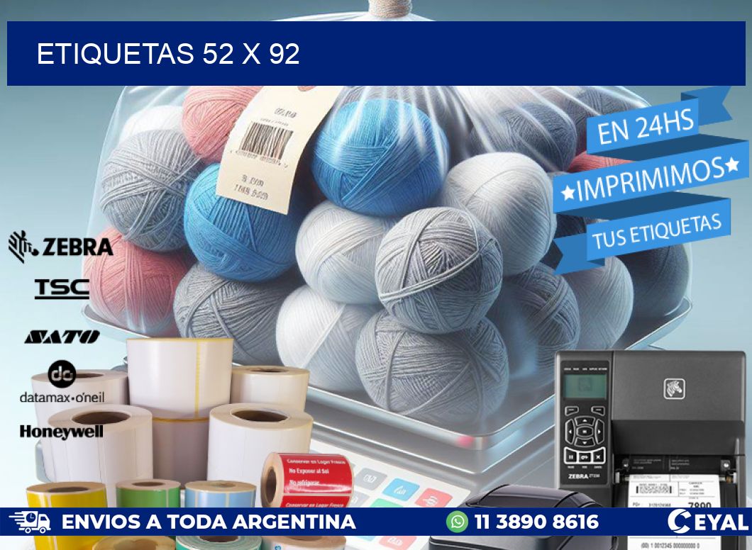 ETIQUETAS 52 x 92
