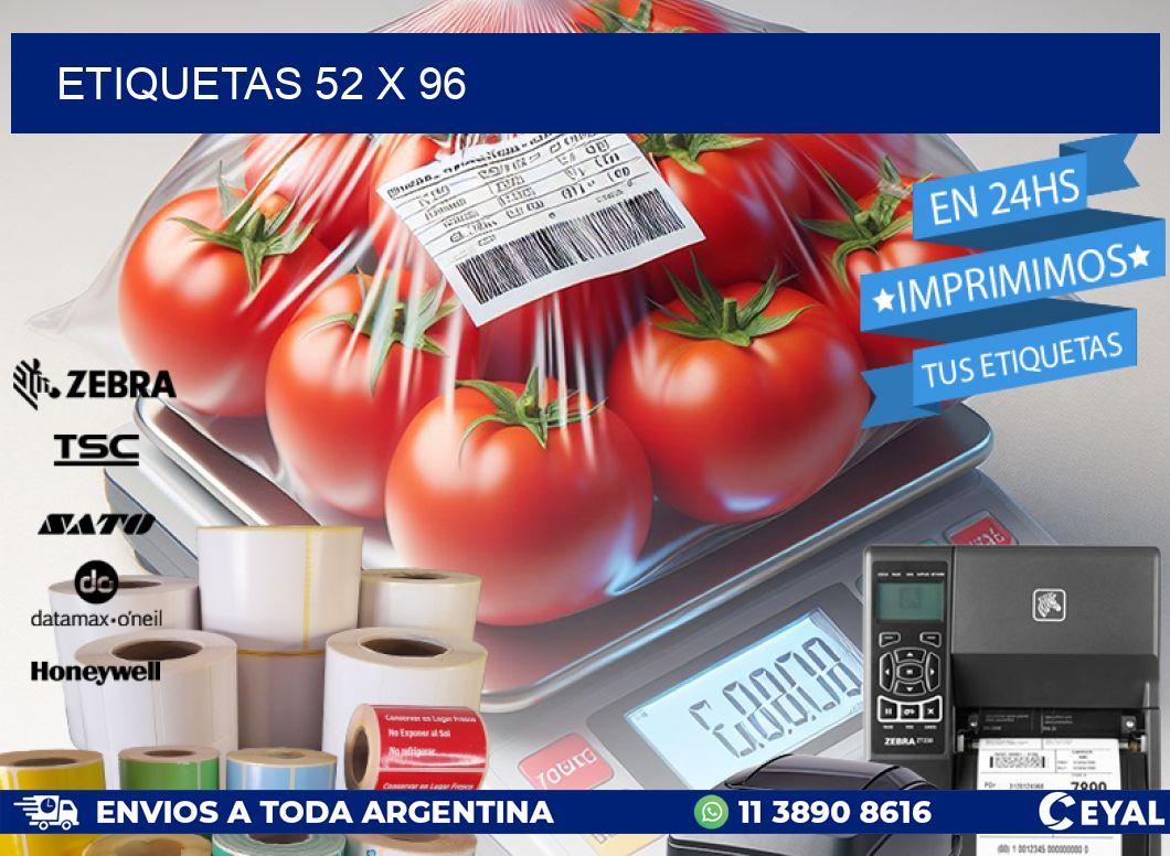 ETIQUETAS 52 x 96