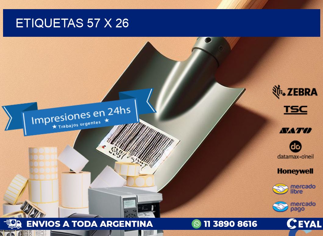 ETIQUETAS 57 x 26