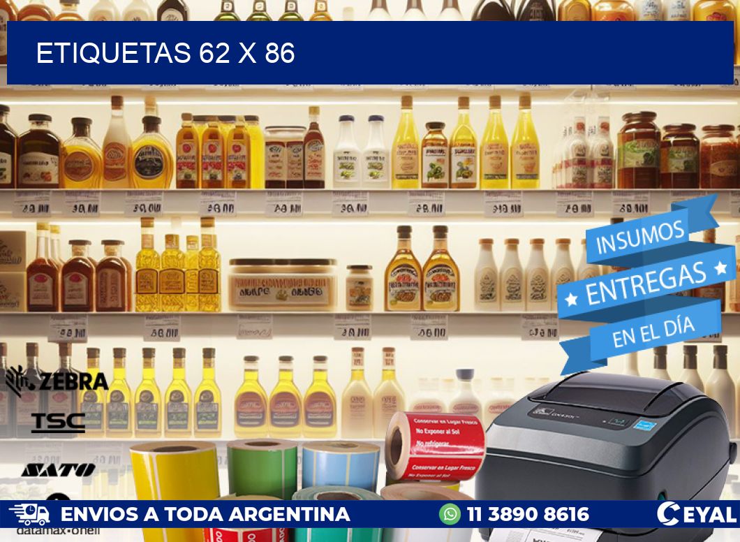 ETIQUETAS 62 x 86