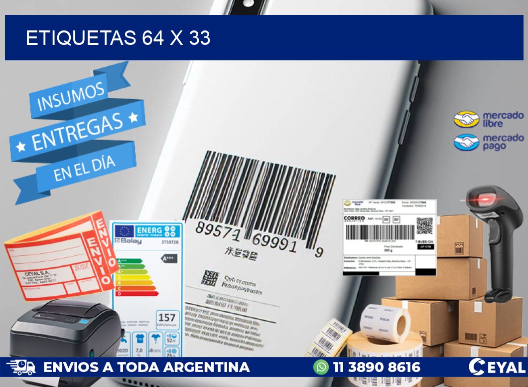 ETIQUETAS 64 x 33