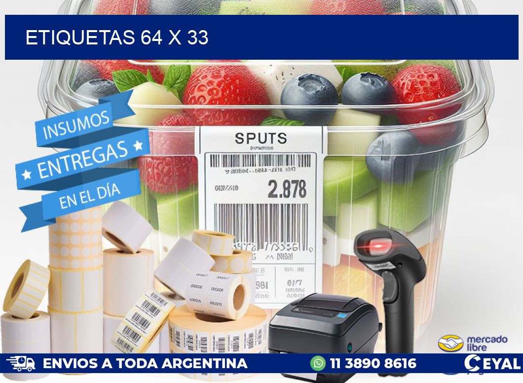 ETIQUETAS 64 x 33