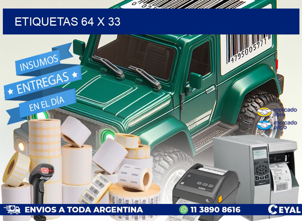 ETIQUETAS 64 x 33