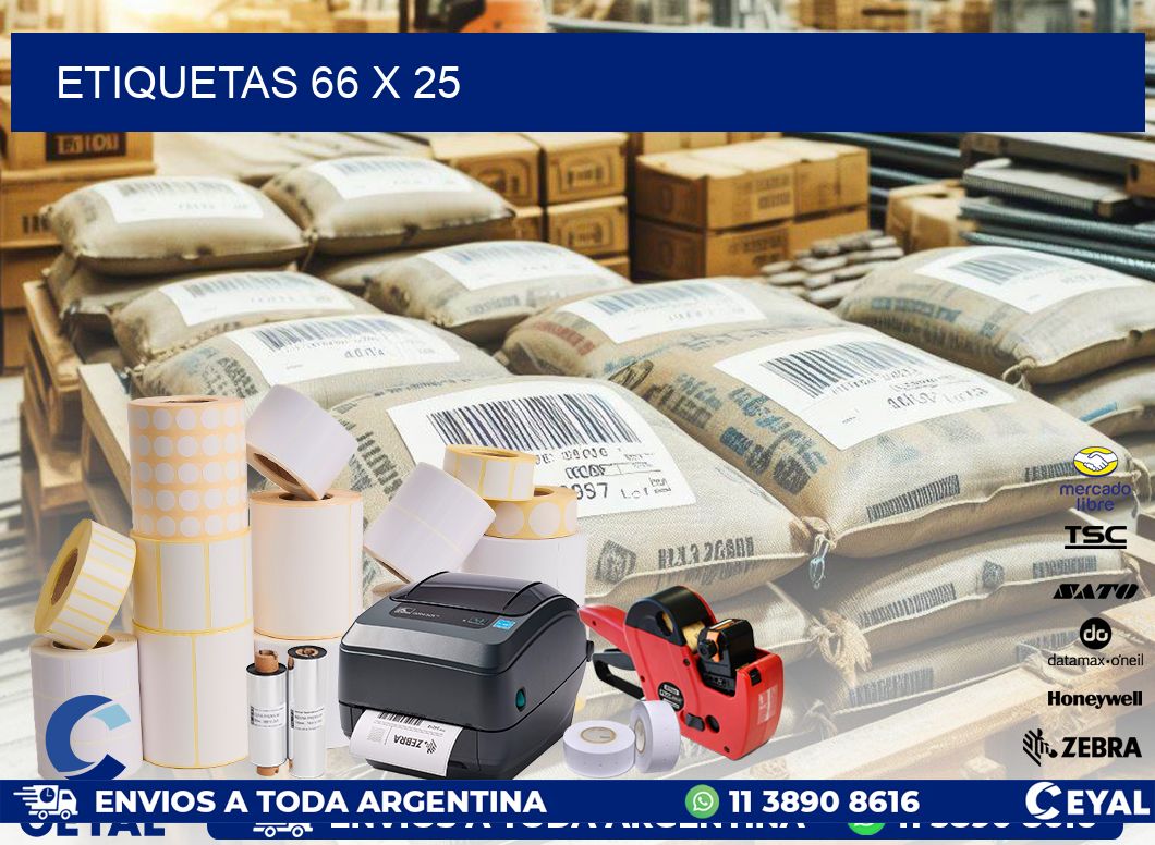 ETIQUETAS 66 x 25