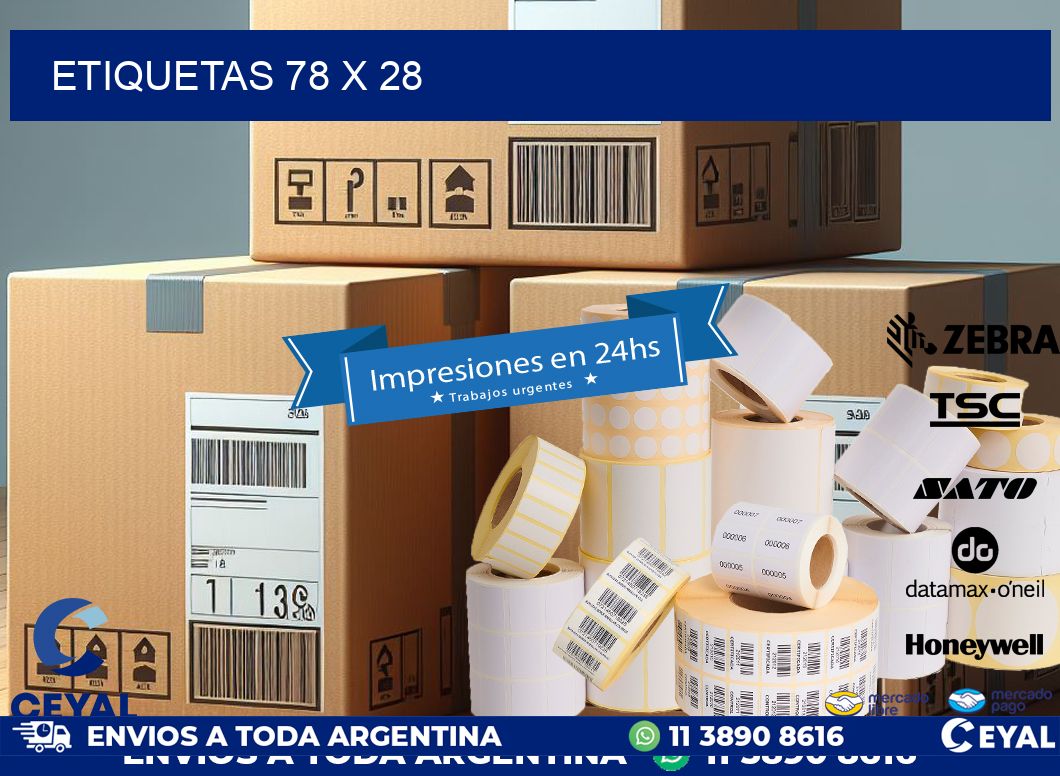 ETIQUETAS 78 x 28