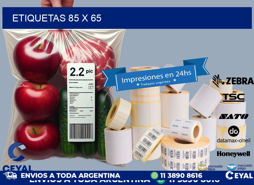 ETIQUETAS 85 x 65