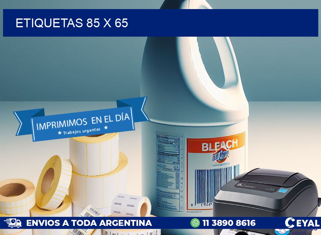 ETIQUETAS 85 x 65