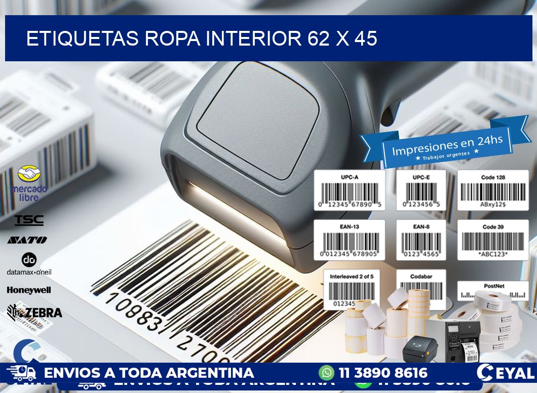 ETIQUETAS ROPA INTERIOR 62 x 45
