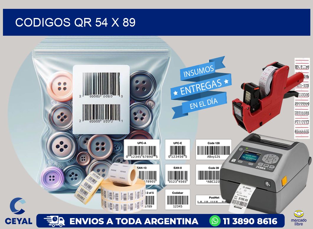 CODIGOS QR 54 x 89