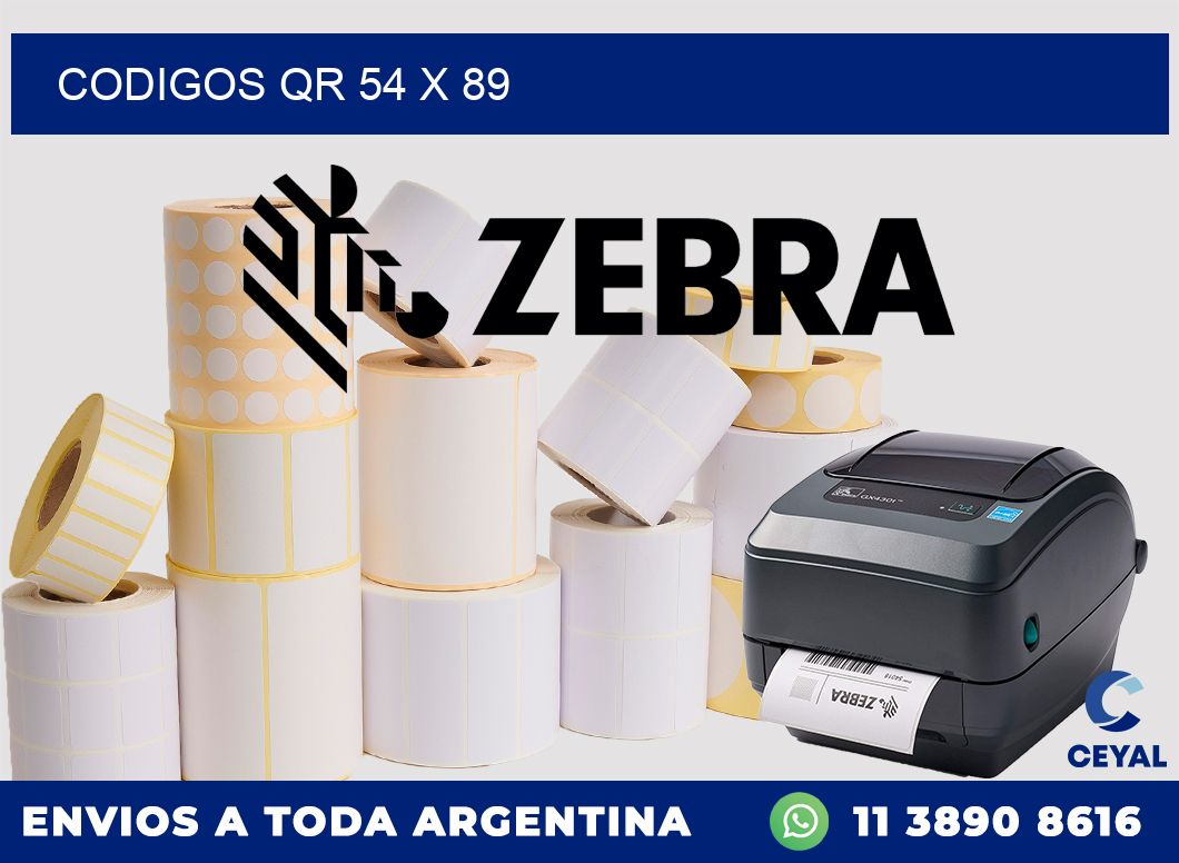 CODIGOS QR 54 x 89