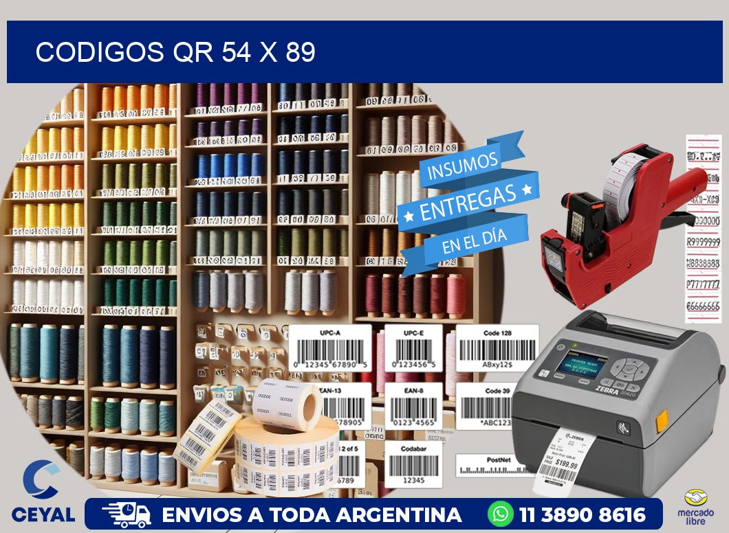 CODIGOS QR 54 x 89