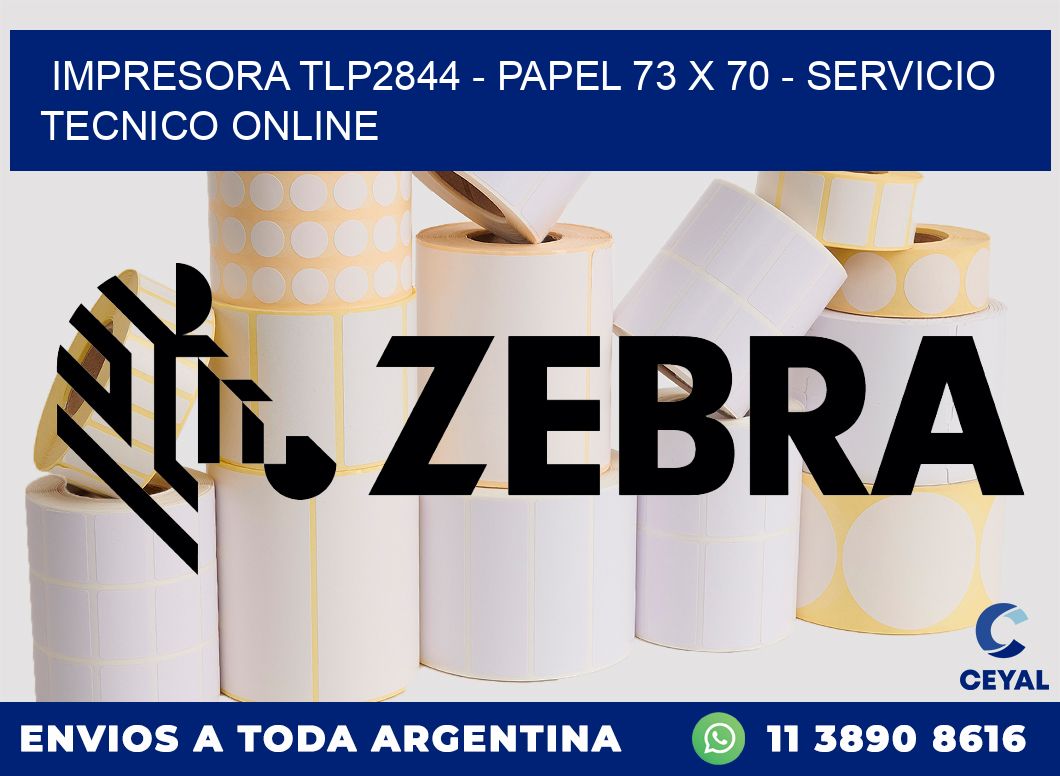 IMPRESORA TLP2844 - PAPEL 73 x 70 - SERVICIO TECNICO ONLINE