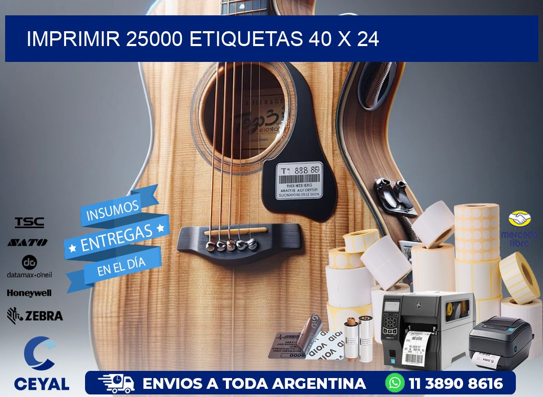 IMPRIMIR 25000 ETIQUETAS 40 x 24